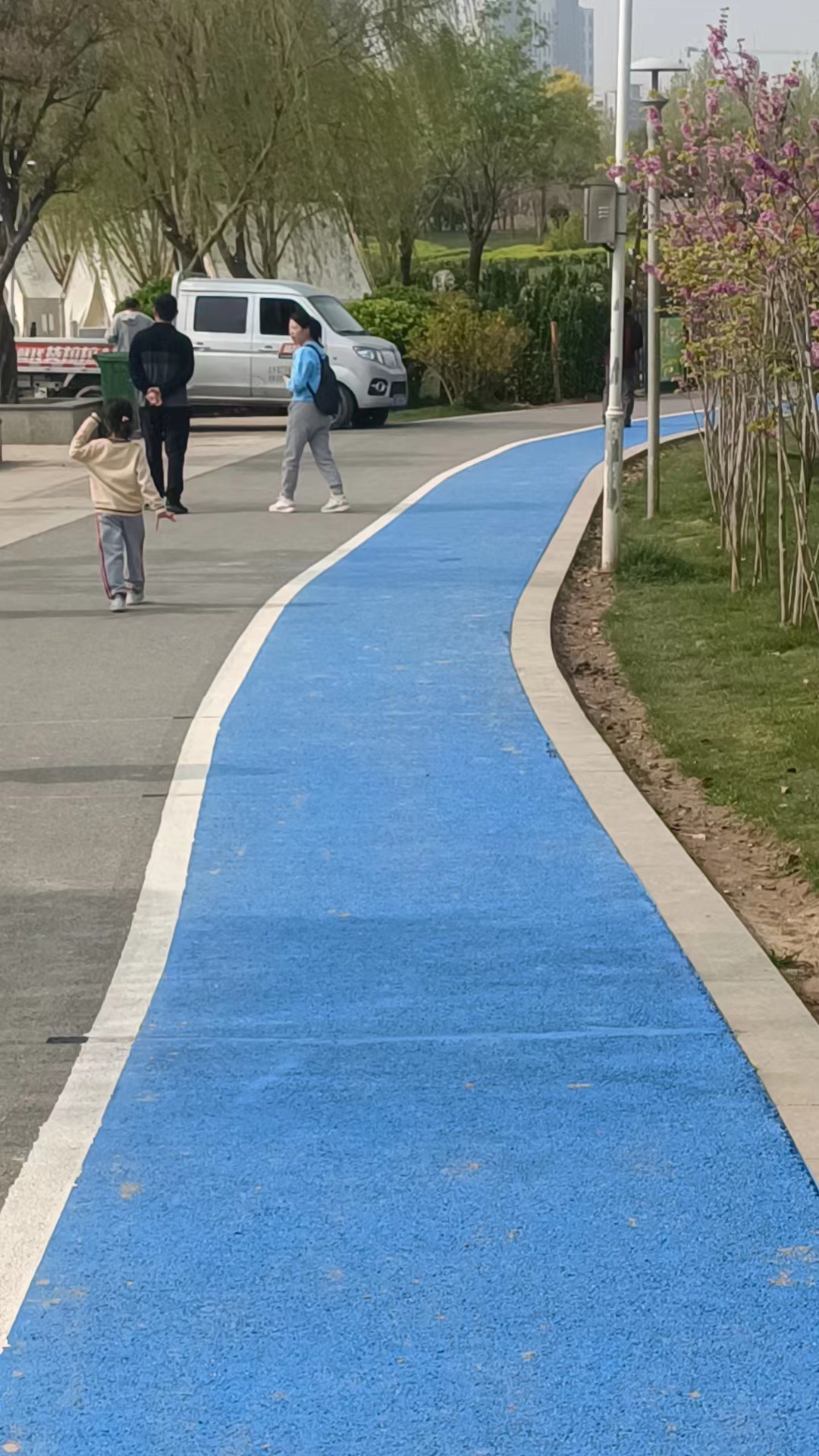 環湖彩色路面施工